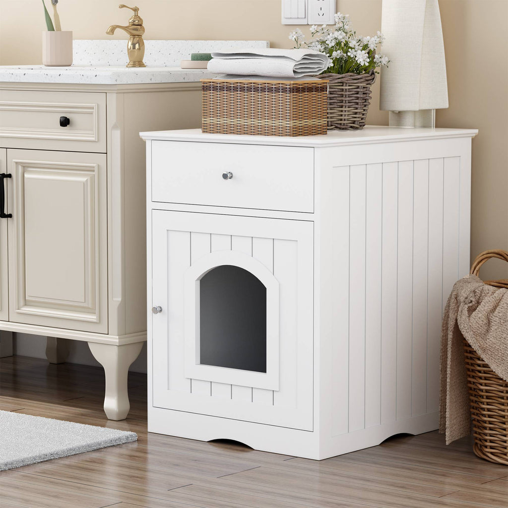 Litter Box Cabinet with Drawer – photo 7