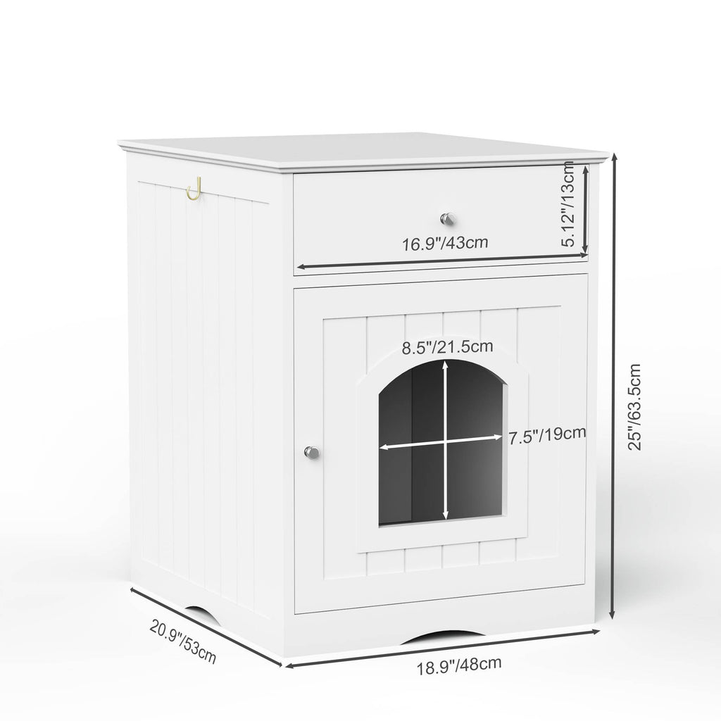 Litter Box Cabinet with Drawer – photo 8