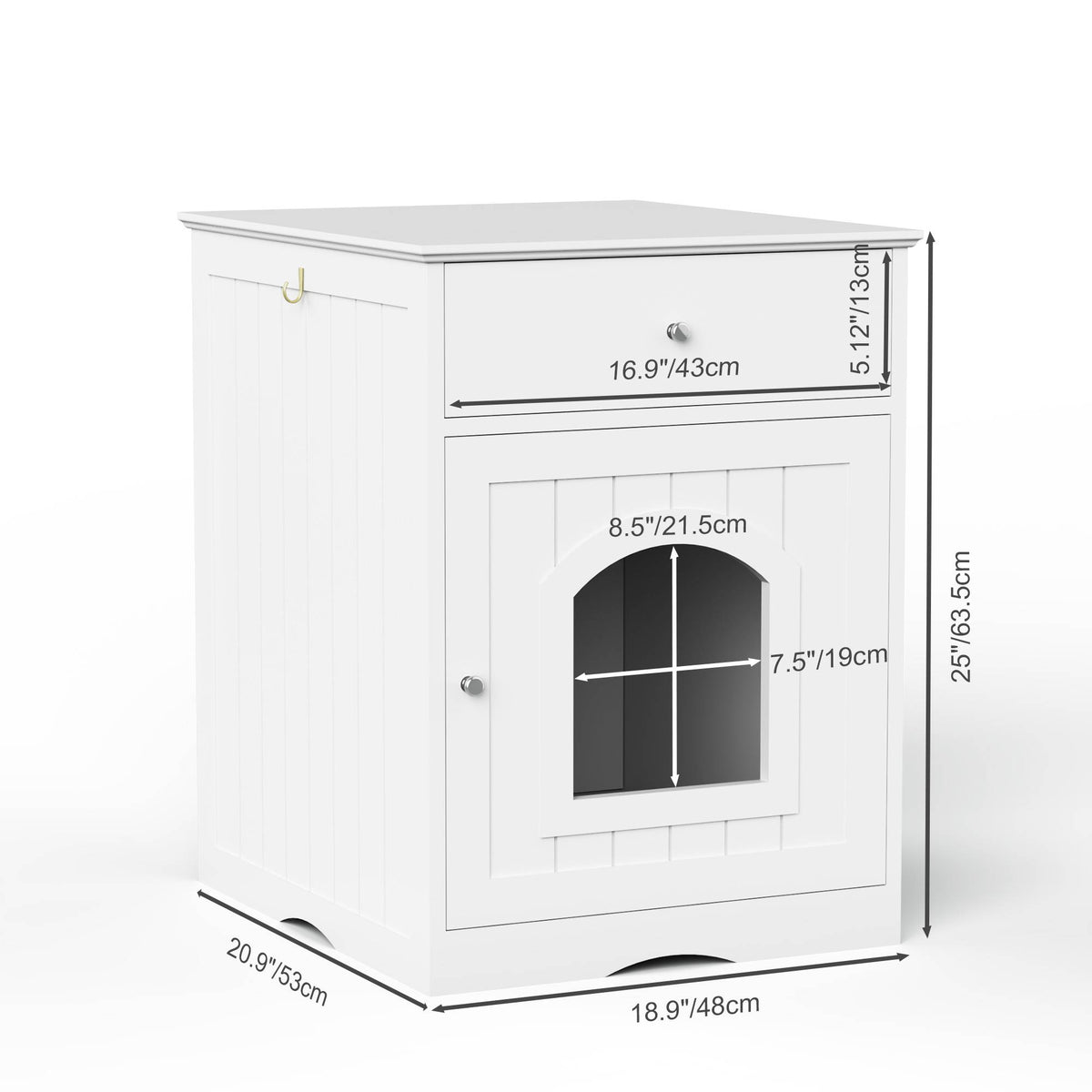 Litter Box Cabinet with Drawer – photo 8