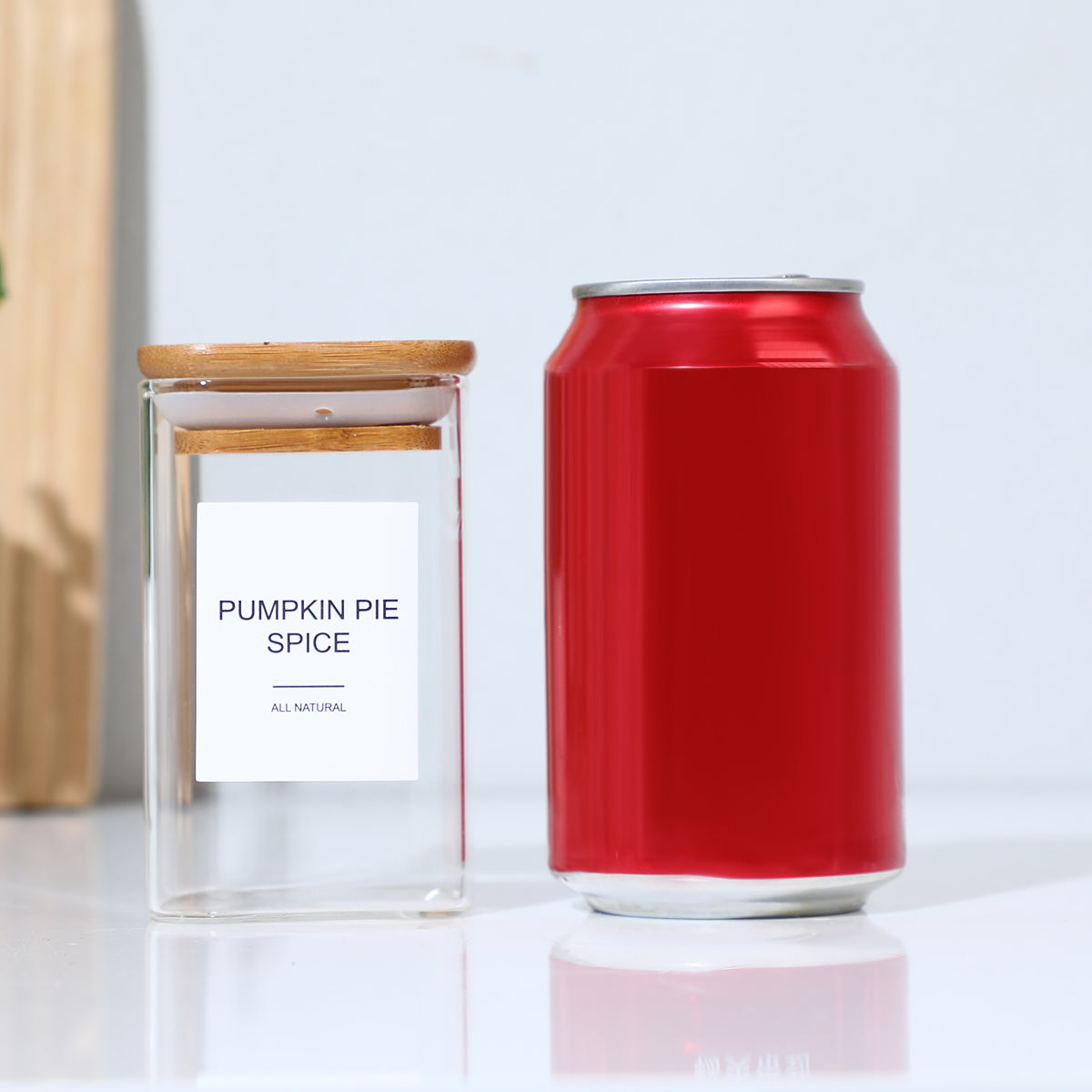 Square Glass Spice Jars, Set of 18 – photo 10