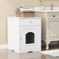 Litter Box Cabinet with Drawer